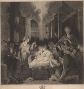 Het herdersoffer: Westelijk raam van de kapel, New College Oxford door George Siegmund Facius
