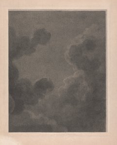 Westraam van de kapel, New College Oxford, deel van wolken uit de geboortescène door George Siegmund Facius