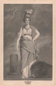 Westelijk raam van de kapel, New College Oxford: De deugden - Fortitude door George Siegmund Facius