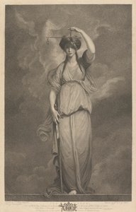 Westraam van de kapel, New College Oxford: Deugden - Rechtvaardigheid