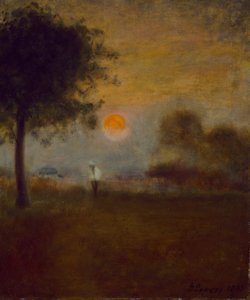 Maanopkomst, 1891 door George Snr. Inness