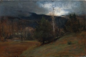 November in de Adirondacks, ca. 1885 door George Snr. Inness