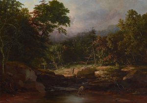 Stroom in de Bergen, c.1850 door George Snr. Inness