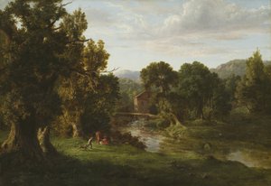 De oude molen door George Snr. Inness