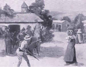 Bethunes lokvogels, uit Na Pretoria: De Guerrillaoorlog gepubliceerd door Harmsworth Bros Limited, 1901
