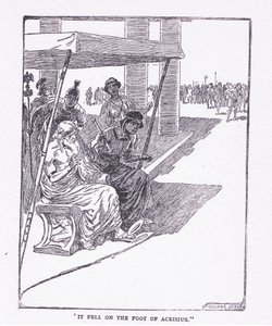 Het viel op de voet van Acrisius, uit The Heroes gepubliceerd door George Allen en Unwin 1929 door George Soper