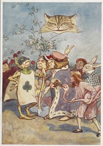De Cheshire Kat die Alice en de Kaartbeul Bekijkt, met Anderen