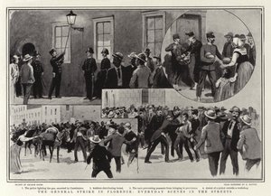 De Algemene Staking in Florence, Alledaagse Scènes in de Straten