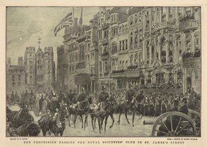 De begrafenis van koningin Victoria door George Soper