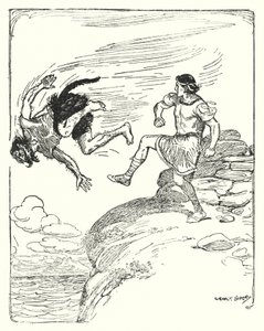 Theseus: "Hij schopte hem van de klif in de zee" door George Soper