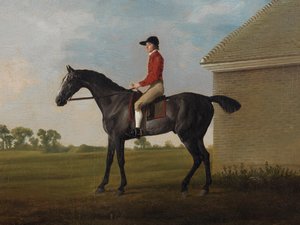Gimcrack, met John Pratt op, op Newmarket Heath, 1795 door George Stubbs