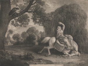 De boerin en de raaf door George Stubbs
