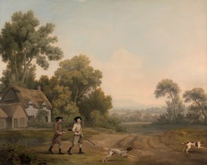 Twee heren op jacht door George Stubbs