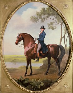 Warren Hastings op zijn Arabische paard door George Stubbs