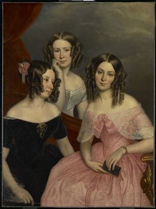 De drie zussen Robinson, 1846 door George Theodore Berthon