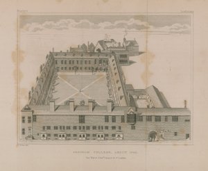 Luchtfoto van Gresham College