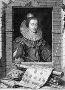 Elizabeth van Bohemen, ca. 1700-1750 door George Vertue