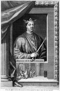 Hendrik II, koning van Engeland, 18e eeuw door George Vertue