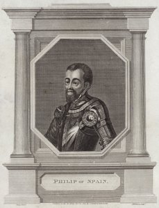 Koning Filips II van Spanje door George Vertue