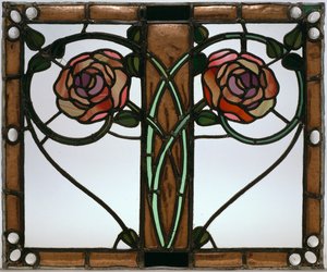 Deur, circa 1897 door George Walton