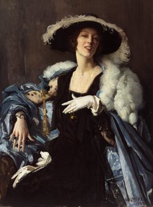 De witte handschoen door George Washington Lambert