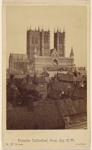 Kathedraal van Lincoln, vanuit het noordwesten door George Washington Wilson