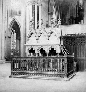 Monument van Walter de Grey, York Minster, York, Noord-Yorkshire, begin 20e eeuw