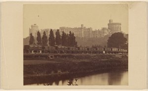 Windsor Castle, gezien vanaf de Theems door George Washington Wilson