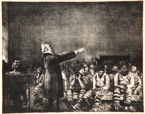 Zegen in Georgië, 1916 door George Wesley Bellows