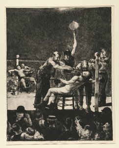 Tussen rondes nr. 1 door George Wesley Bellows