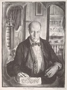 Zelfportret van George Wesley Bellows door George Wesley Bellows