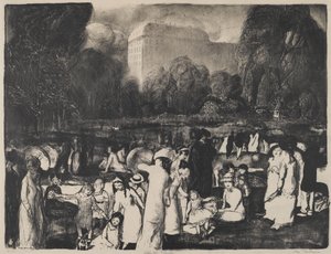 In het park, licht, 1916