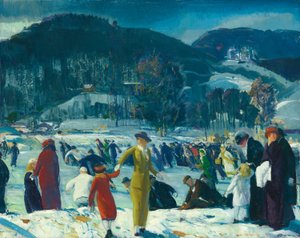 Liefde voor de winter door George Wesley Bellows