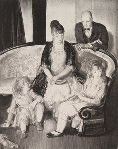 Mijn familie, tweede steen door George Wesley Bellows