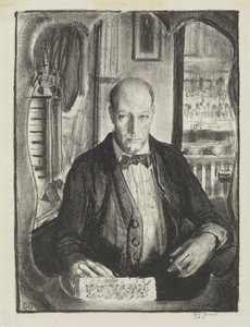 Zelfportret, 1921 door George Wesley Bellows