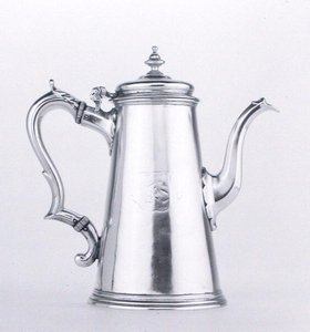 Koffiepot (zilver) door George Wickes