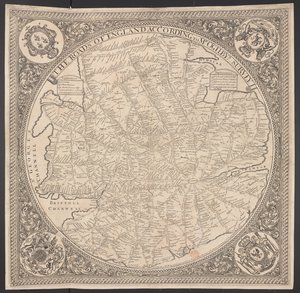 Kaart van Postwegen in de omgeving van Londen door George Willdey