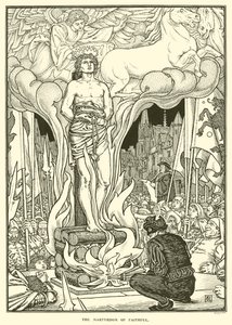 Het martelaarschap van Faithful door George Woolliscroft Rhead