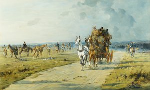 Een Toekomstige Derby Winnaar op de Downs bij Marlborough
