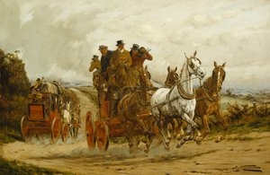 De Londen naar York Postkoetsen