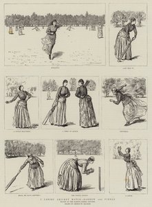 Een Dames Cricketwedstrijd, Harrow versus Pinner door George du Maurier