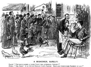 Een Misverstand, Zeker!, 1880 door George du Maurier