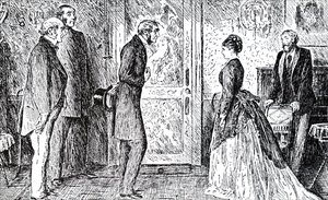 Een scène uit Wilkie Collins