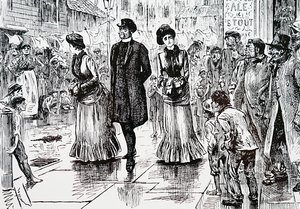 Een inspectie van de lagere klassen. Door George du Maurier, een Frans-Britse cartoonist en auteur