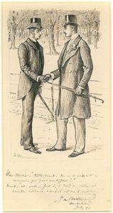 Hallo Frank!, 1891 door George du Maurier
