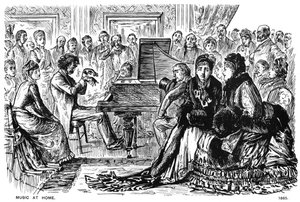 Muziek thuis, 1885 door George du Maurier