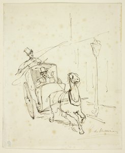 Whistler in een Hansom Cab