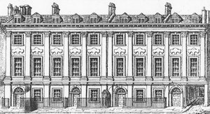 Huizen Great Queen Street, 1817 door George the Elder Scharf