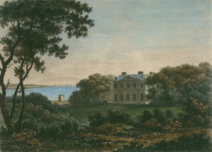 Huis van Andrew Robert Drummond, Cadland park, Hampshire, gegraveerd door William Watts (1752-1851)