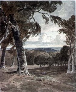 Windsor Park, met het Kasteel in de Verte door George the Younger Barret